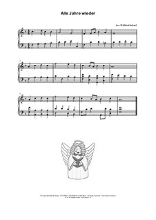 Alle Jahre wieder: Für zither by Friedrich Silcher