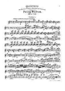 Piano Quintet in D Flat Major, Op.21: Piano Quintet in D Flat Major by Philipp Wolfrum