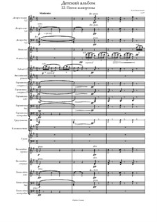 No.22 The Lark: partitura completa by Pyotr Tchaikovsky