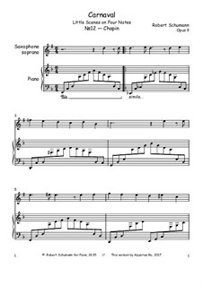 Carnival, Op.9: No.12 Chopin by Robert Schumann