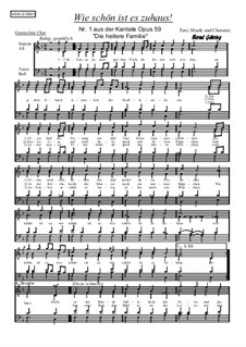 Die heitere Familie, Op.59: Nr.1 Wie schön ist es zuhaus by Bernd Gehring