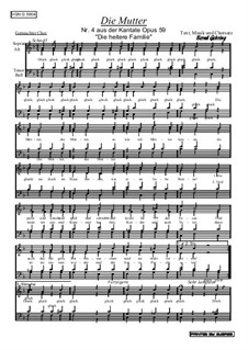 Die heitere Familie, Op.59: Nr.4 Die Mutter by Bernd Gehring