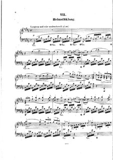 Nine Piano Pieces 'Loose Leaves', Op.7: Nr.7 Heimathklang by Hermann Goetz