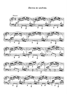 Bunte Blätter (Colored Leaves), Op.99: No.5 Album Leaf by Robert Schumann