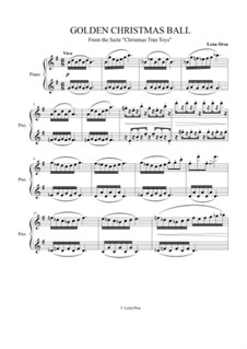 Christmas Tree Toys: Golden Christmas Ball by Lena Orsa