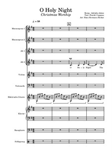 Instrumental version: For choir and chamber orchestra by Adolphe Adam