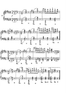 Waltz No.13: arranjo para piano by Johannes Brahms