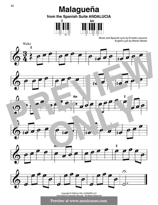 Malaguena: Para Piano by Ernesto Lecuona