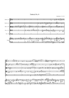 Fantasia No.4, for Five Viols and Organ: Fantasia No.4, for Five Viols and Organ by John Jenkins