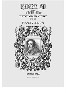 L'italiana in Algeri (The Italian Girl in Algiers): Overture, para piano by Gioacchino Rossini