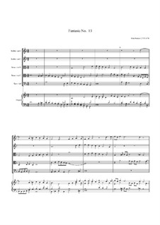 Fantasia No.13, for Five Viols and Organ: Fantasia No.13, for Five Viols and Organ by John Jenkins