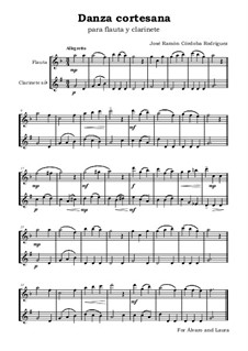 Danza cortesana: Para flauta y clarinete by José Ramón Córdoba Rodríguez