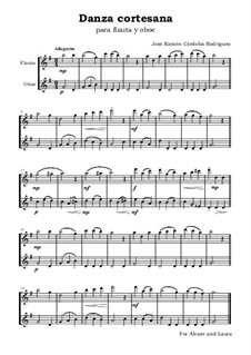 Danza cortesana: Para flauta y oboe by José Ramón Córdoba Rodríguez