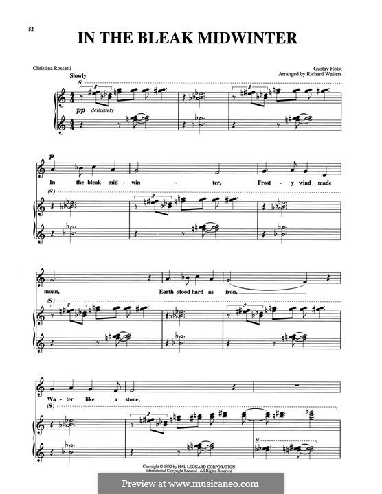 Vocal version: Para vocais e piano by Gustav Holst