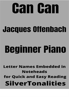 Can-Can: For beginner piano 2nd Edition by Jacques Offenbach