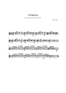 Tordiglione: Para Guitarra by Carlo Calvi