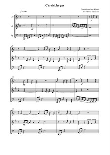 Carrickfergus: For wind trio by folklore