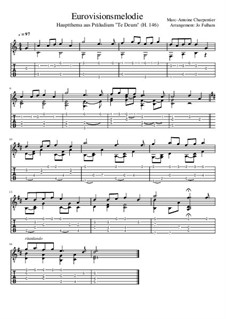 Eurovisionsmelodie: Para Guitarra by Marc-Antoine Charpentier