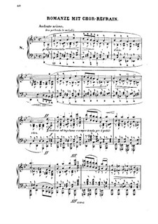 Douze Etudes de Salon, Op.5: Etude No.8 Romance with Chorus-Refrain by Adolf von Henselt
