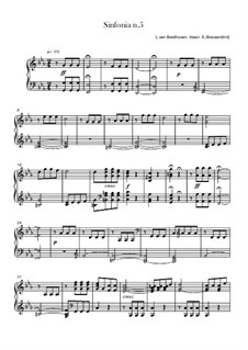 Movement I: Thema, for piano by Ludwig van Beethoven