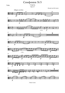 Movement I: parte viola by Ludwig van Beethoven