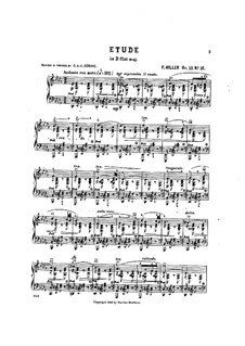 Six suites d’etudes pour le pianoforte, Op.15: Suite IV, No.3 by Ferdinand von Hiller