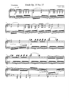 Six suites d’etudes pour le pianoforte, Op.15: = by Ferdinand von Hiller