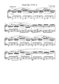 Six suites d’etudes pour le pianoforte, Op.15: Suite I, No.4 by Ferdinand von Hiller