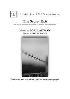 The Secret Exit: For soprano and alto saxophone (priced for 2 copies) by Lori Laitman
