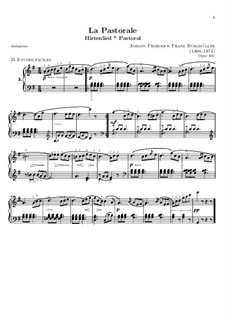 No.3 Pastorale: Para Piano by Johann Friedrich Burgmüller