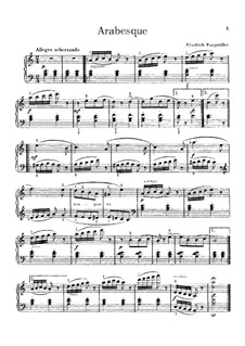 No.2 Arabesque: Para Piano by Johann Friedrich Burgmüller