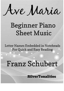 Piano version: For beginner piano by Franz Schubert