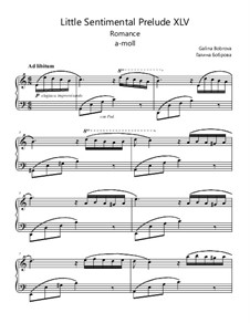 Little Sentimental Prelude 45 'Romance': Little Sentimental Prelude 45 'Romance' by Galina Bobrova