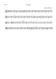 Pavan in G Major: canto by Anthony Holborne