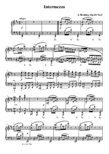 Four Ballades, Op.10: Ballade No.3 by Johannes Brahms