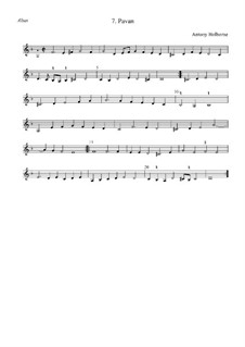 Pavan in D Minor: alto by Anthony Holborne