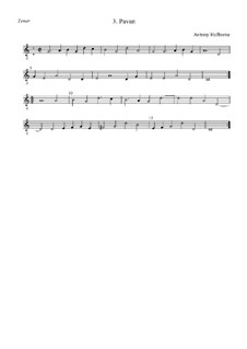 Pavan in G Major: tenor by Anthony Holborne