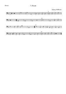 Pavan in D Minor: basso by Anthony Holborne