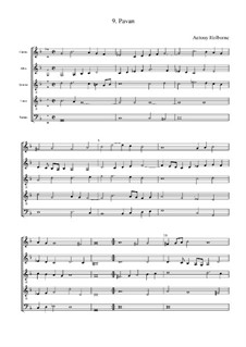 Pavan in G Minor: partitura completa by Anthony Holborne