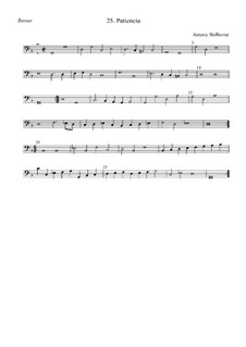 Patiencia: basso by Anthony Holborne