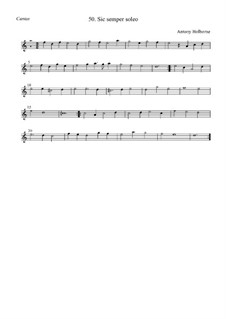 Sic semper soleo: canto by Anthony Holborne
