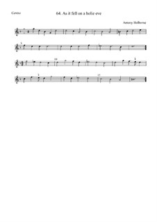 As it Fell on a Holie Eve: canto by Anthony Holborne