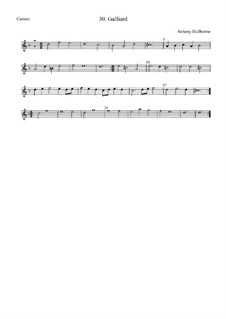 Galliard in D Minor for Strings: canto by Anthony Holborne
