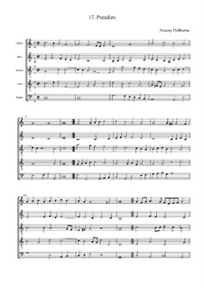 Paradizo: partitura completa by Anthony Holborne
