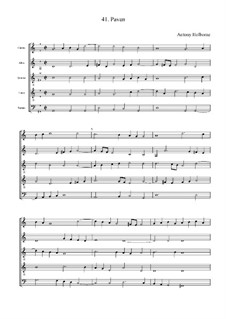 Pavan for Strings (G Major): partitura completa by Anthony Holborne