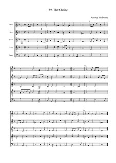 The Choise: partitura completa by Anthony Holborne