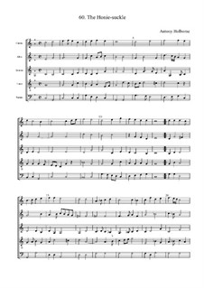 The Honie-suckle: partitura completa by Anthony Holborne