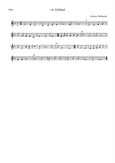 Galliard in F Major: alto by Anthony Holborne
