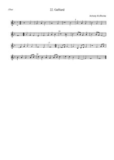 Galliard in B Flat Major: alto by Anthony Holborne