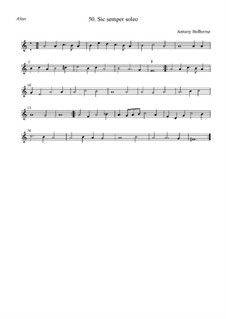 Sic semper soleo: alto by Anthony Holborne
